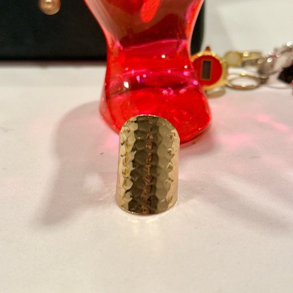 Chic Gold Textured Ring